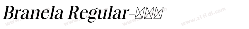 Branela Regular字体转换